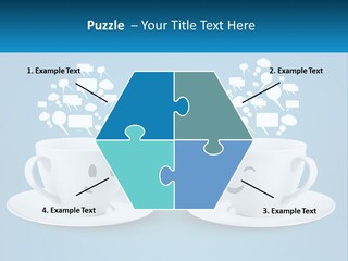 Chatting Over A Cup Of Tea PowerPoint Template