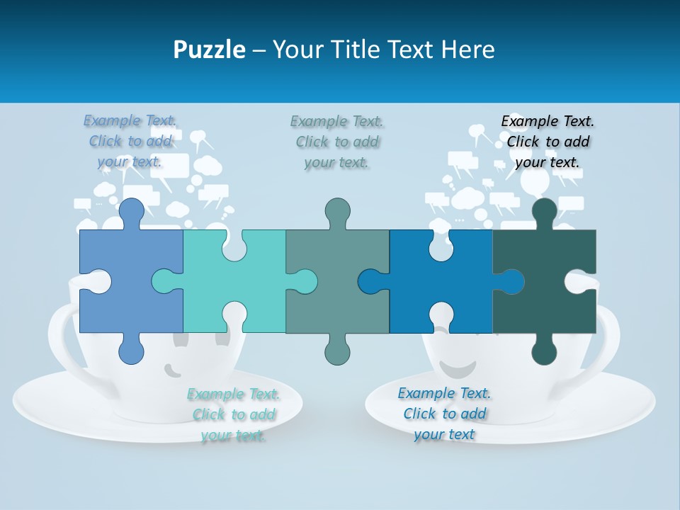 Chatting Over A Cup Of Tea PowerPoint Template