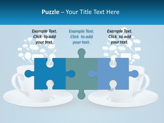 Chatting Over A Cup Of Tea PowerPoint Template