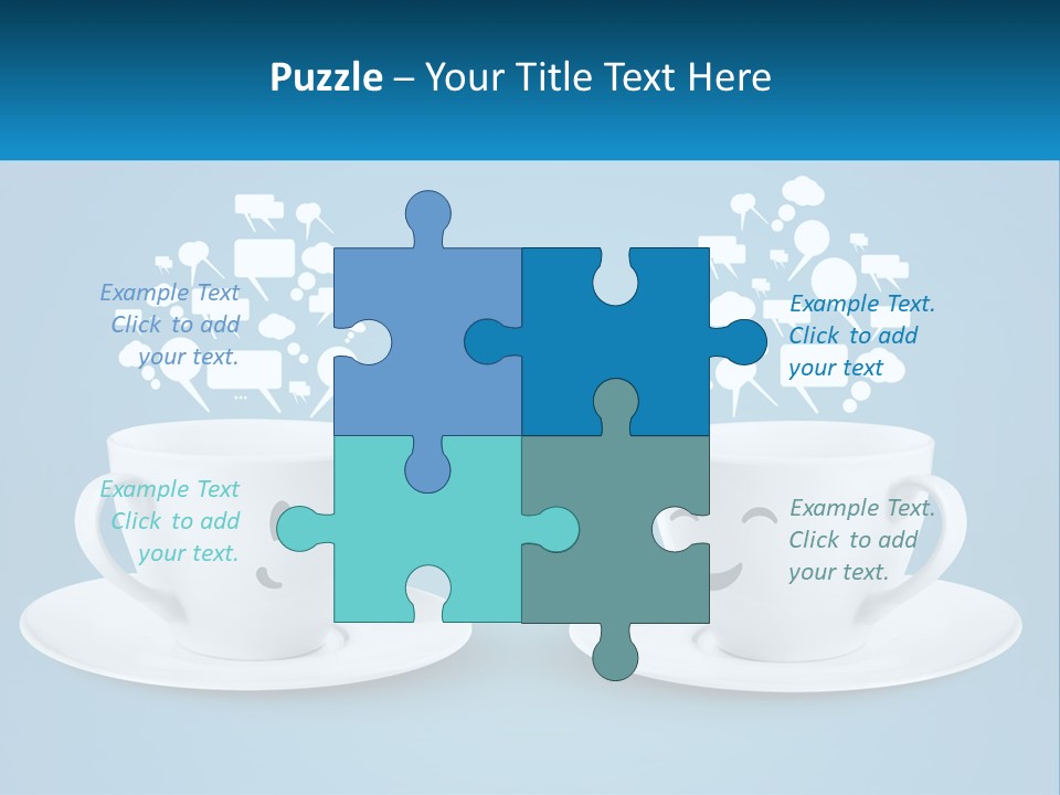 Chatting Over A Cup Of Tea PowerPoint Template