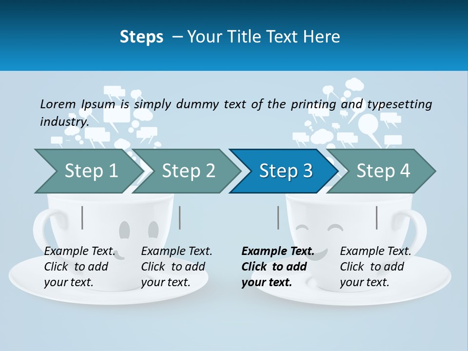 Chatting Over A Cup Of Tea PowerPoint Template