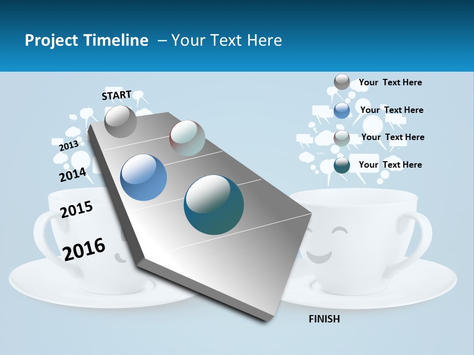 Chatting Over A Cup Of Tea PowerPoint Template