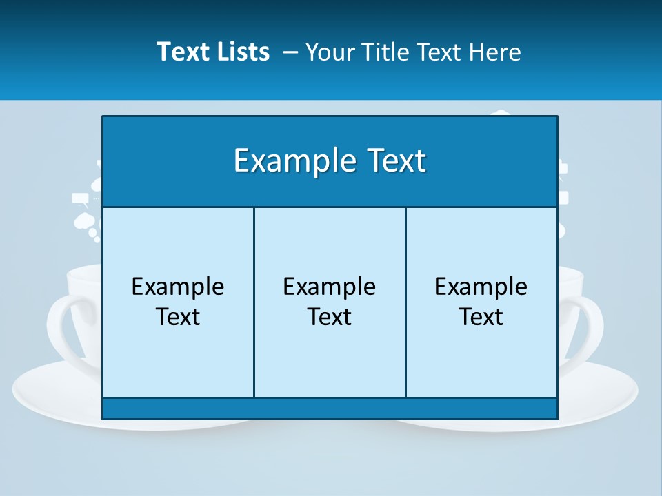 Chatting Over A Cup Of Tea PowerPoint Template