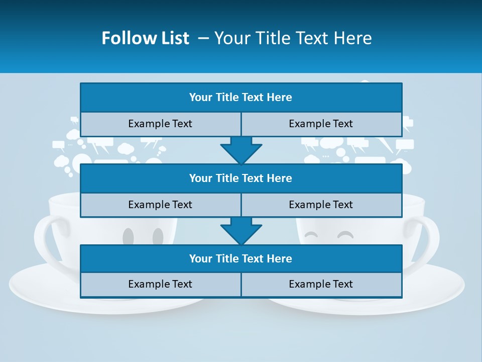 Chatting Over A Cup Of Tea PowerPoint Template