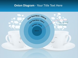 Chatting Over A Cup Of Tea PowerPoint Template