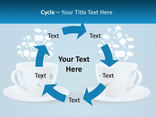 Chatting Over A Cup Of Tea PowerPoint Template