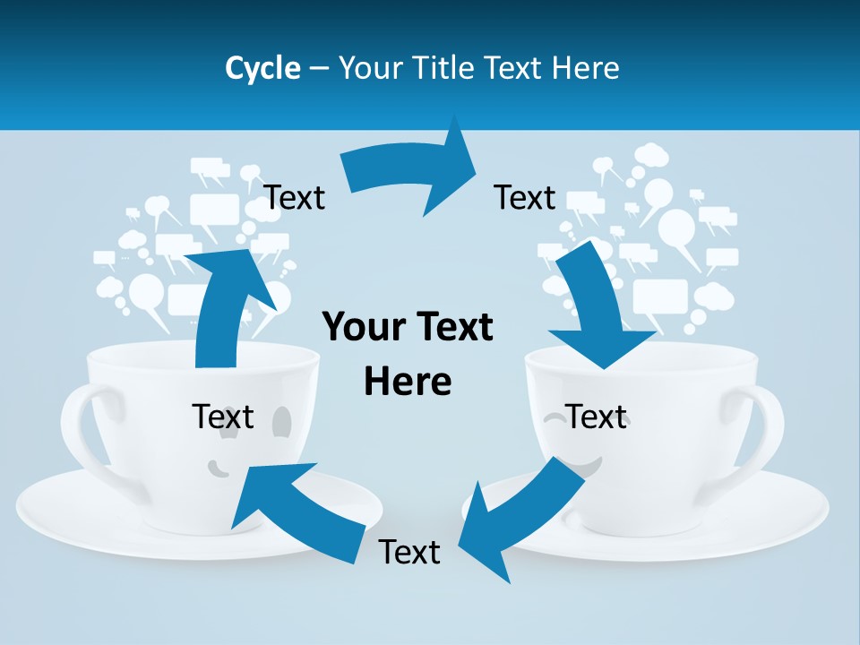 Chatting Over A Cup Of Tea PowerPoint Template