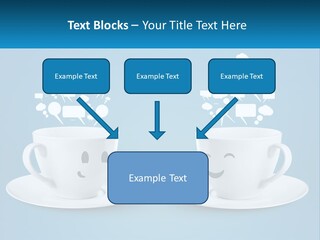 Chatting Over A Cup Of Tea PowerPoint Template