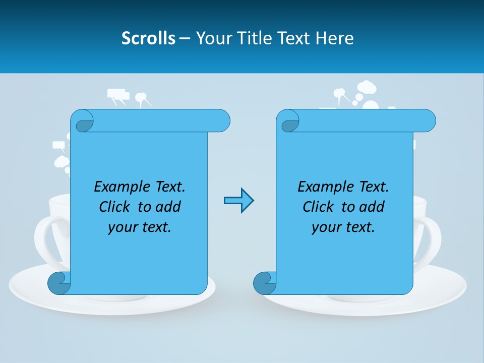 Chatting Over A Cup Of Tea PowerPoint Template