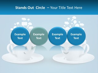 Chatting Over A Cup Of Tea PowerPoint Template