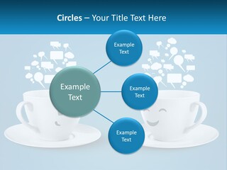 Chatting Over A Cup Of Tea PowerPoint Template