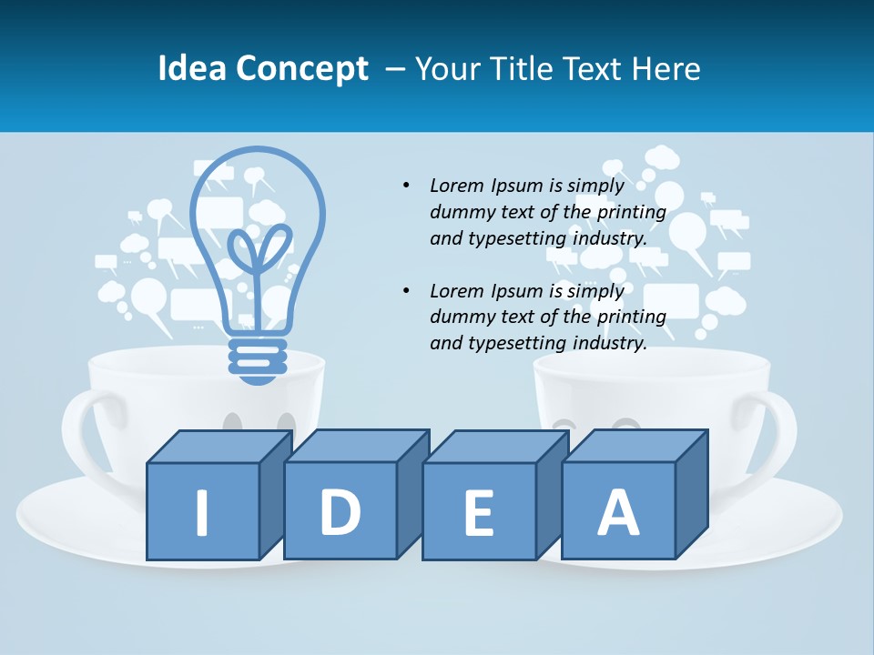 Chatting Over A Cup Of Tea PowerPoint Template