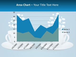 Chatting Over A Cup Of Tea PowerPoint Template