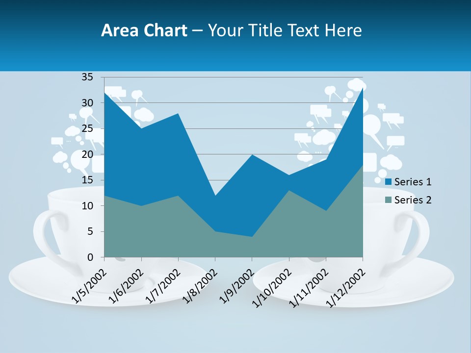 Chatting Over A Cup Of Tea PowerPoint Template