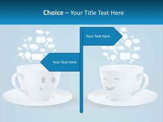 Chatting Over A Cup Of Tea PowerPoint Template