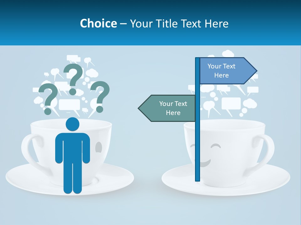 Chatting Over A Cup Of Tea PowerPoint Template