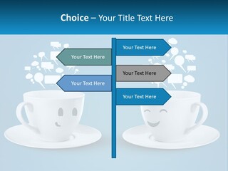 Chatting Over A Cup Of Tea PowerPoint Template