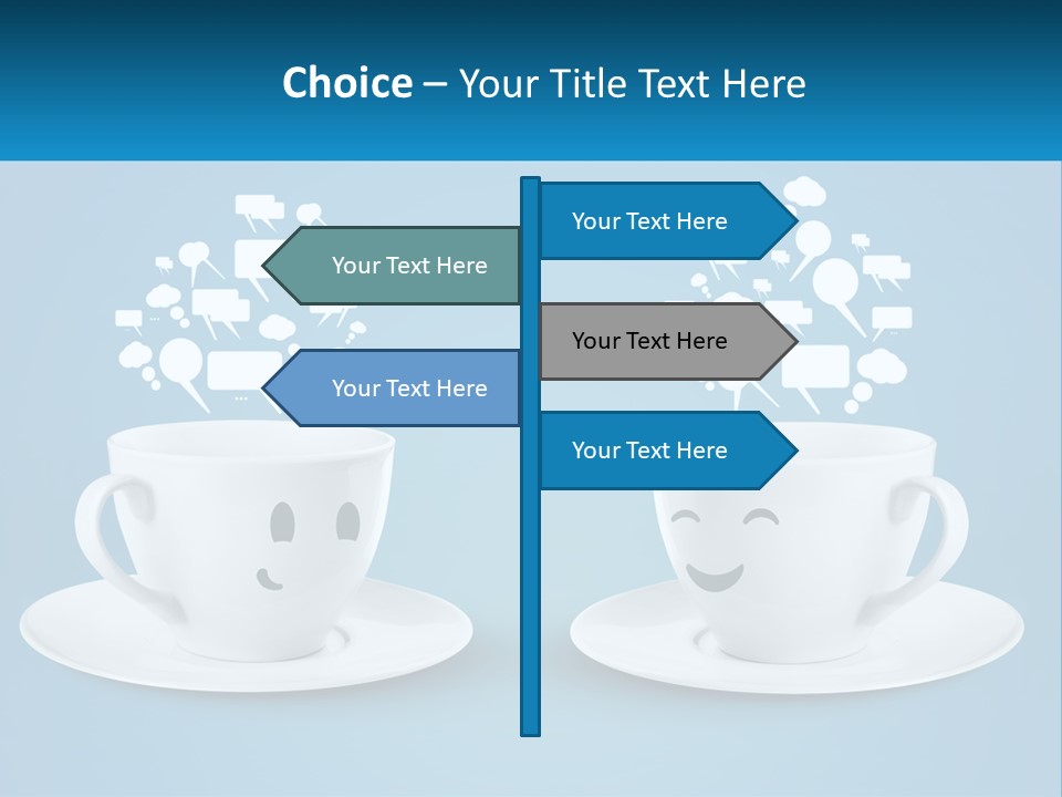 Chatting Over A Cup Of Tea PowerPoint Template