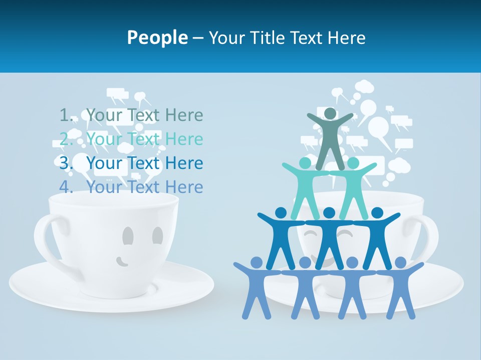 Chatting Over A Cup Of Tea PowerPoint Template