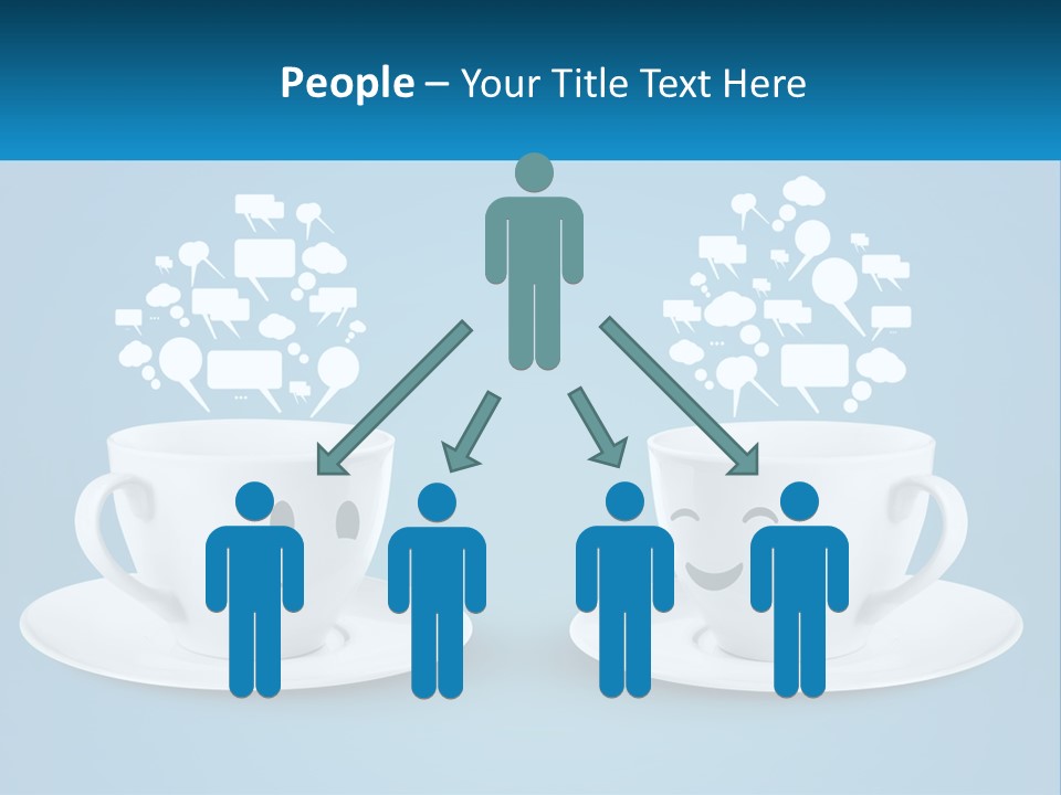 Chatting Over A Cup Of Tea PowerPoint Template