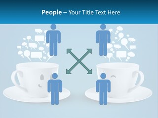 Chatting Over A Cup Of Tea PowerPoint Template