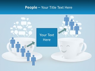 Chatting Over A Cup Of Tea PowerPoint Template