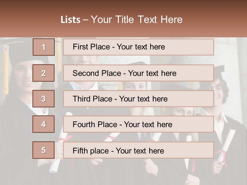 University Graduates PowerPoint Template