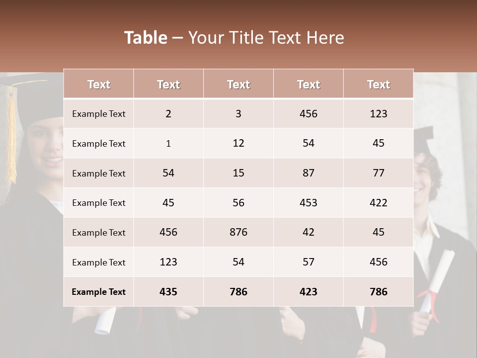 University Graduates PowerPoint Template