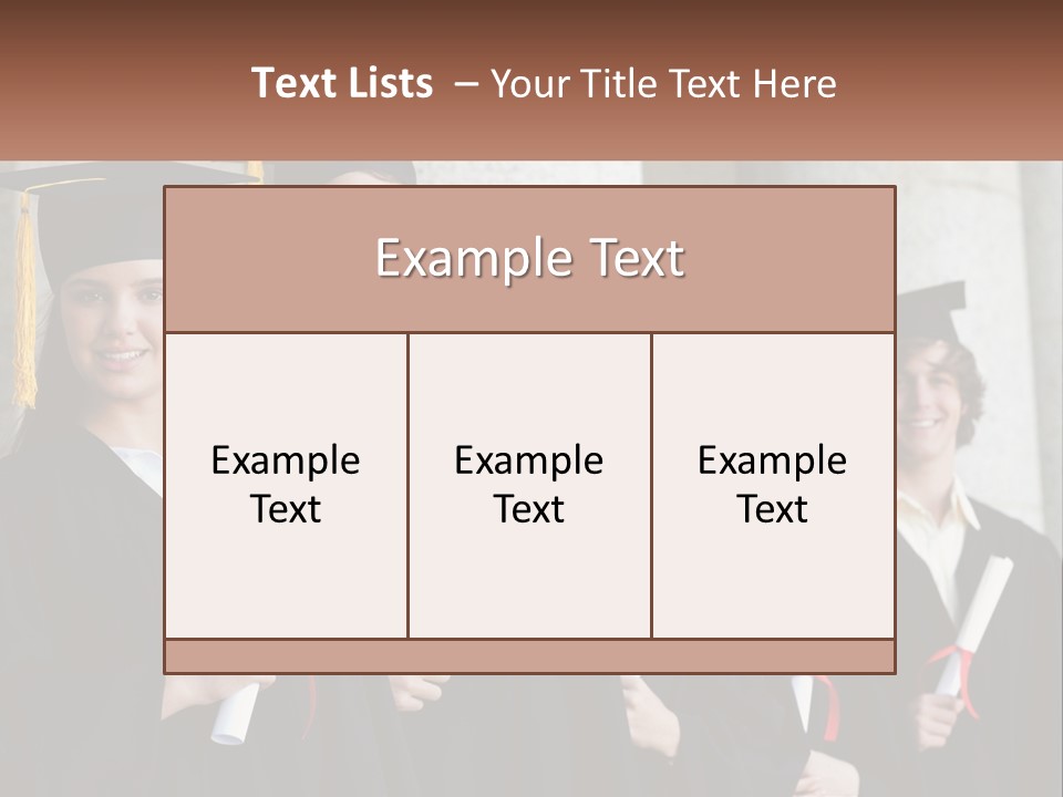 University Graduates PowerPoint Template