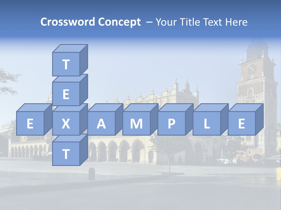 Kraków Hall, Poland PowerPoint Template
