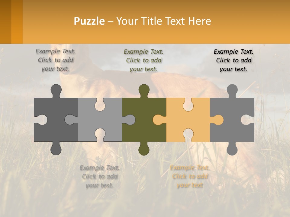 Russian Hunting Greyhound Dog PowerPoint Template