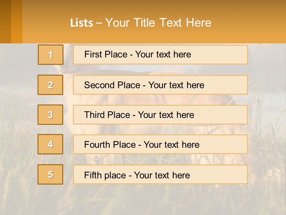 Russian Hunting Greyhound Dog PowerPoint Template