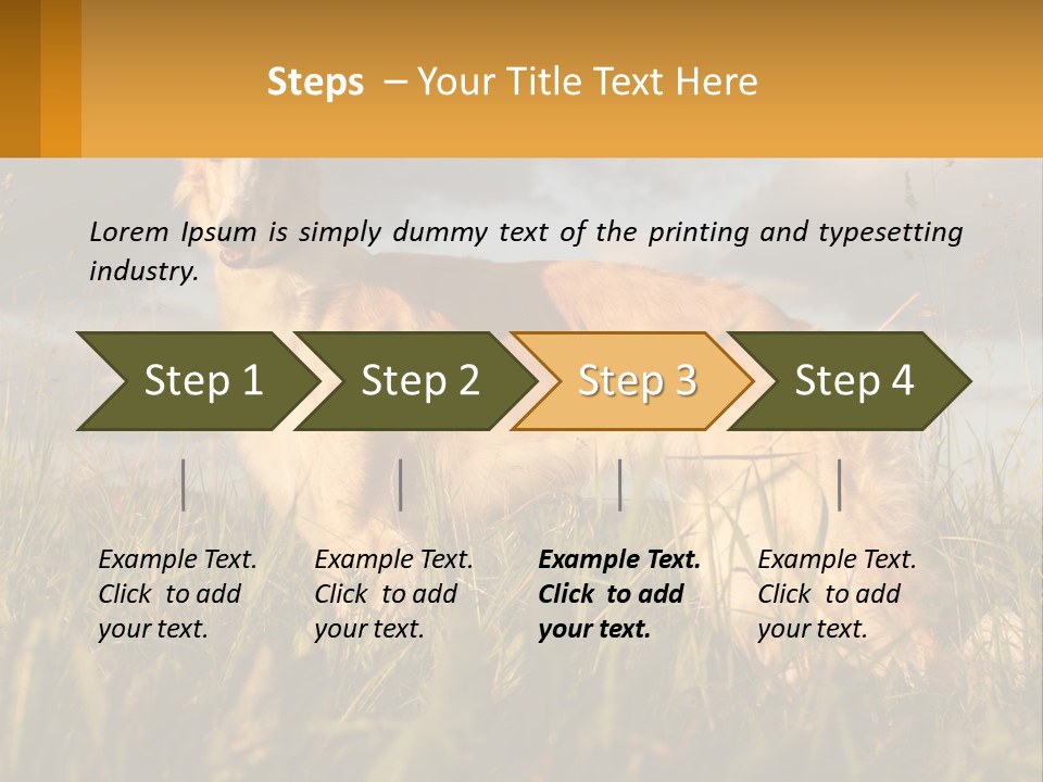 Russian Hunting Greyhound Dog PowerPoint Template