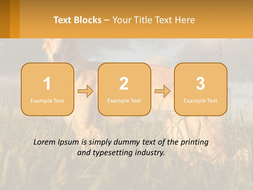 Russian Hunting Greyhound Dog PowerPoint Template