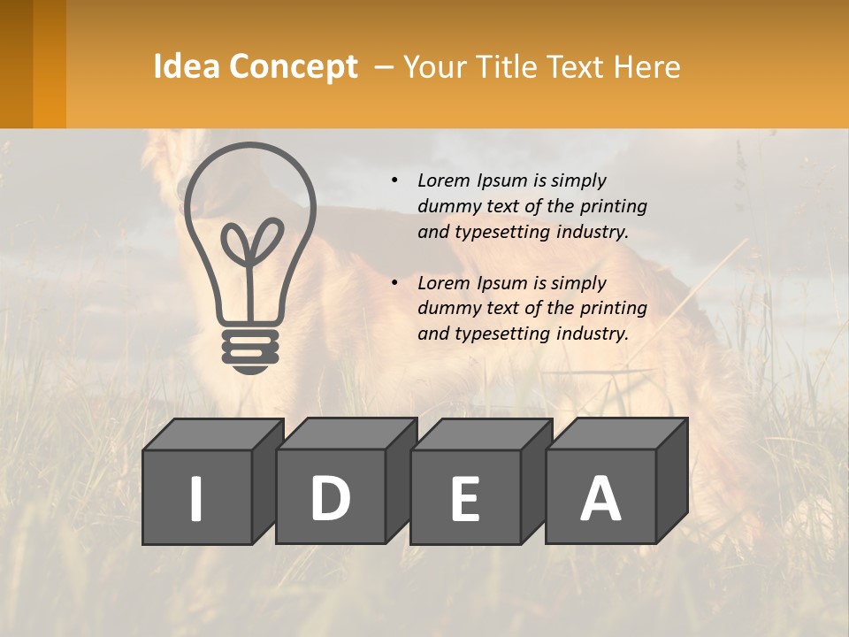 Russian Hunting Greyhound Dog PowerPoint Template