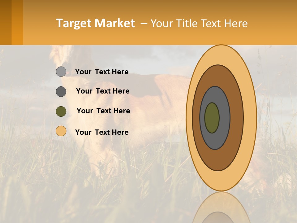 Russian Hunting Greyhound Dog PowerPoint Template