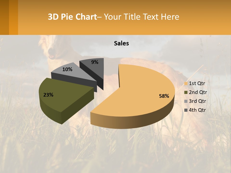 Russian Hunting Greyhound Dog PowerPoint Template