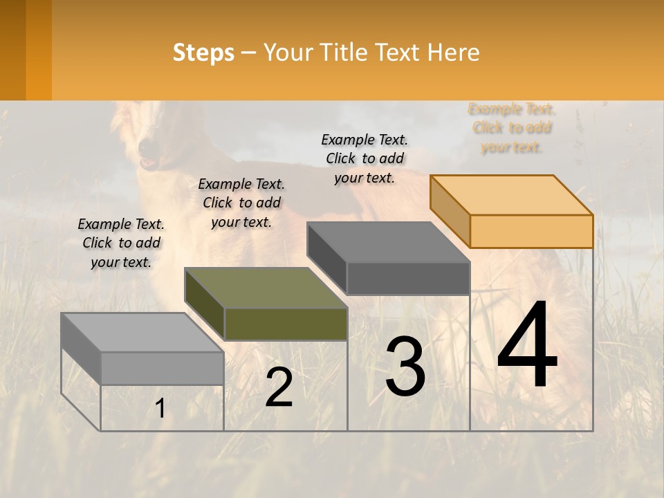 Russian Hunting Greyhound Dog PowerPoint Template