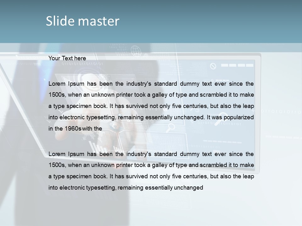 Touch Screen PowerPoint Template