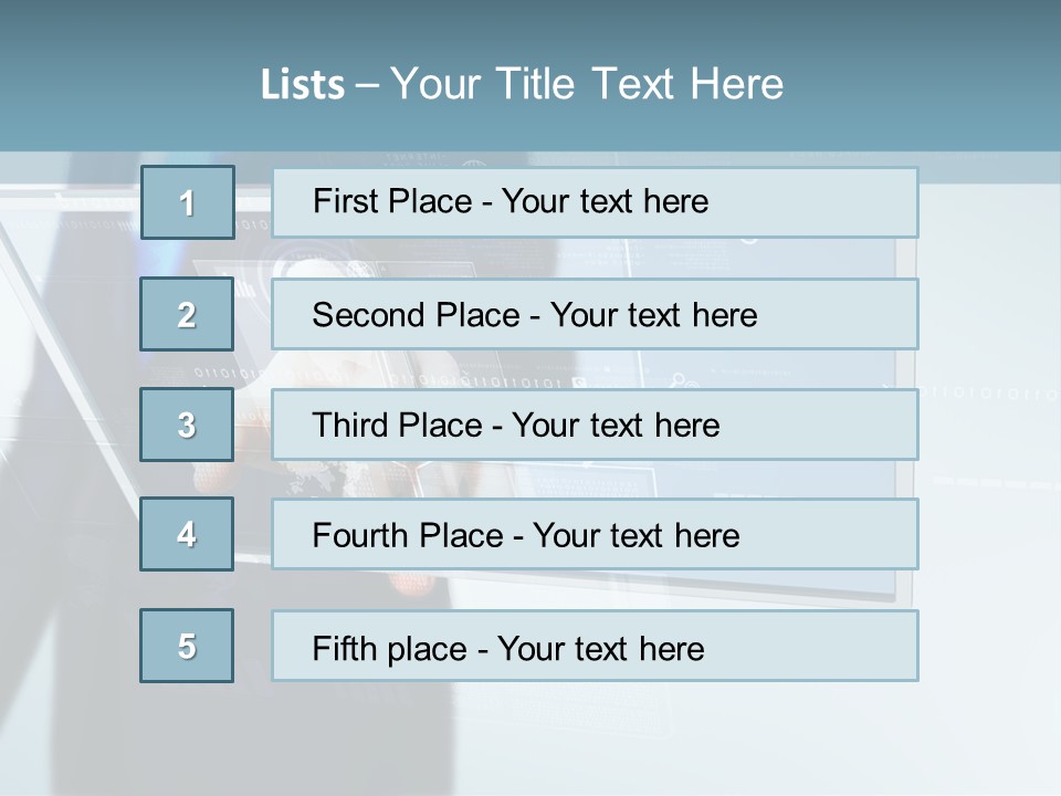 Touch Screen PowerPoint Template