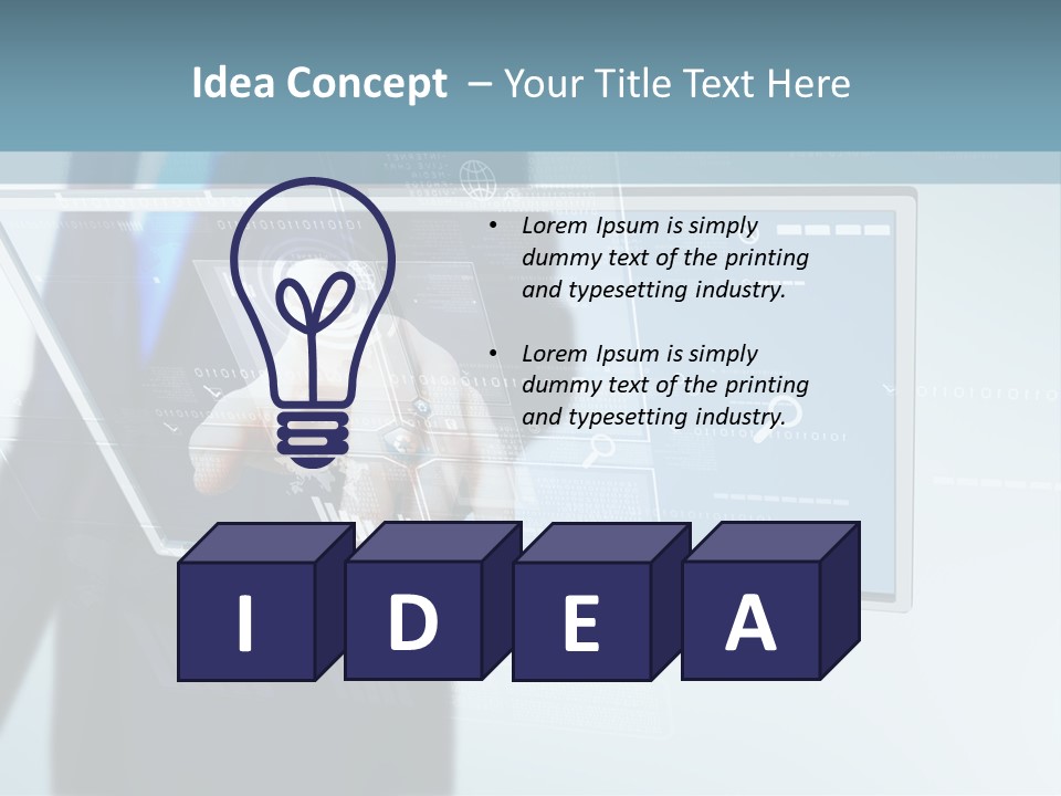 Touch Screen PowerPoint Template