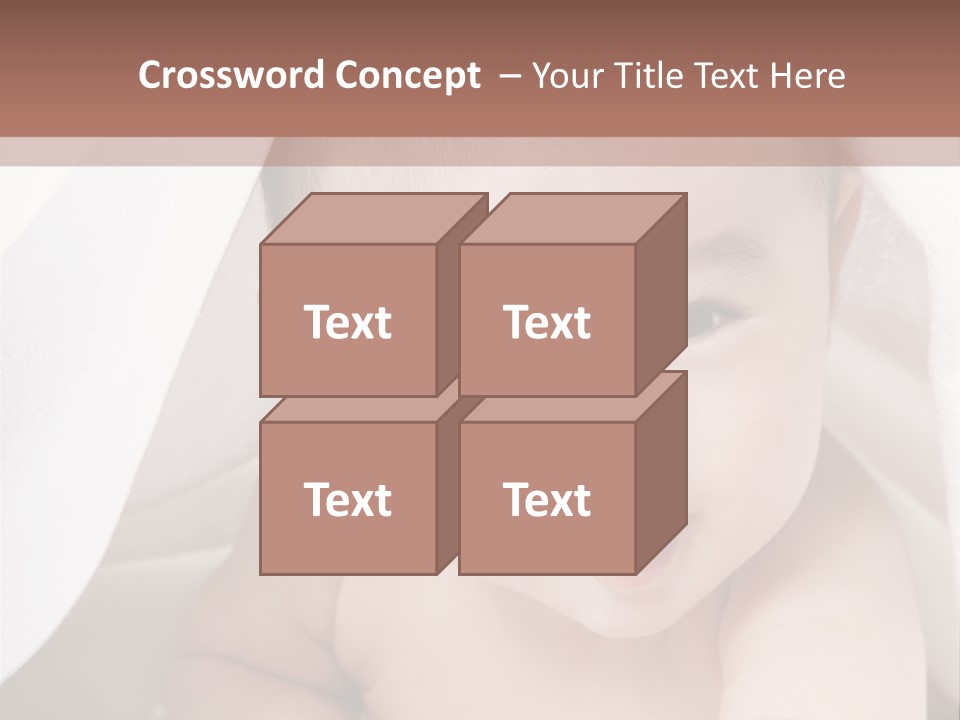 Baby Under The Covers PowerPoint Template