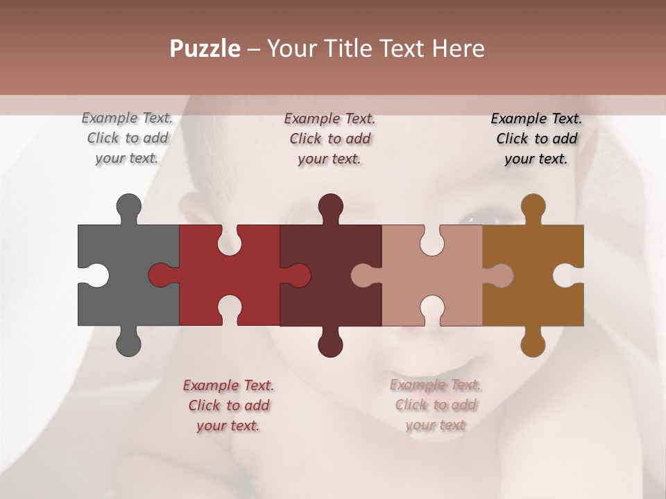 Baby Under The Covers PowerPoint Template