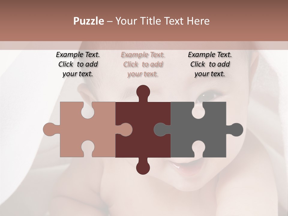 Baby Under The Covers PowerPoint Template