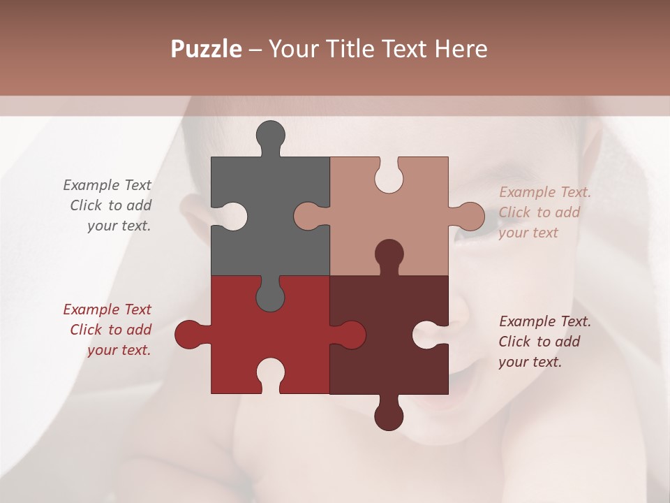 Baby Under The Covers PowerPoint Template