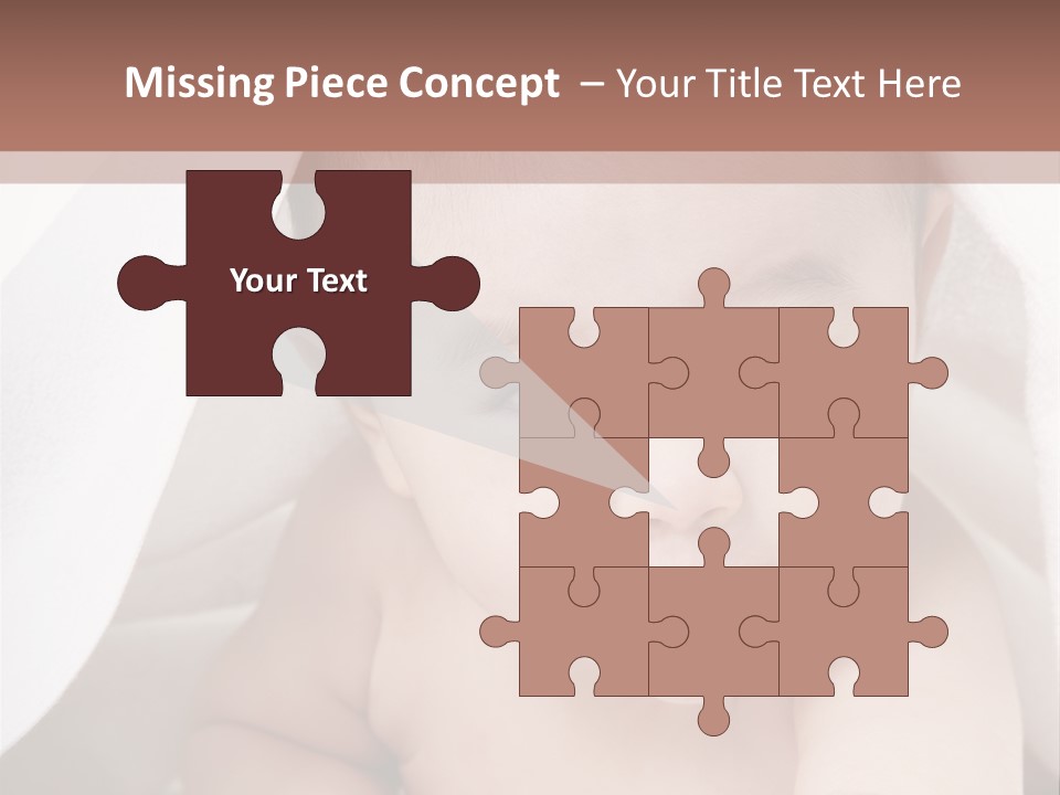 Baby Under The Covers PowerPoint Template