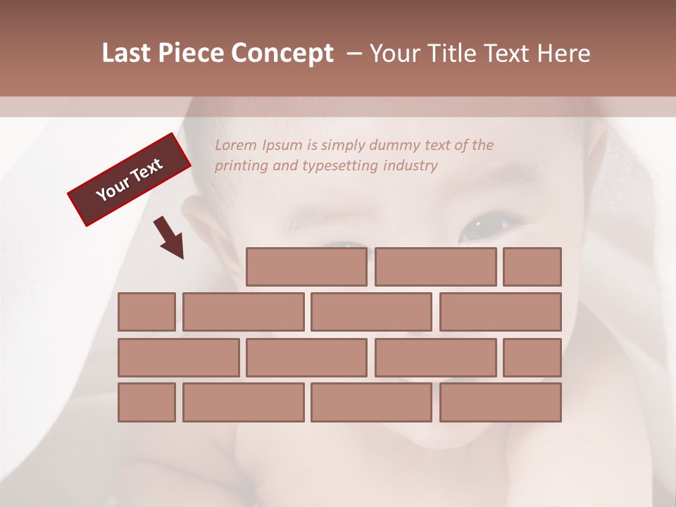 Baby Under The Covers PowerPoint Template