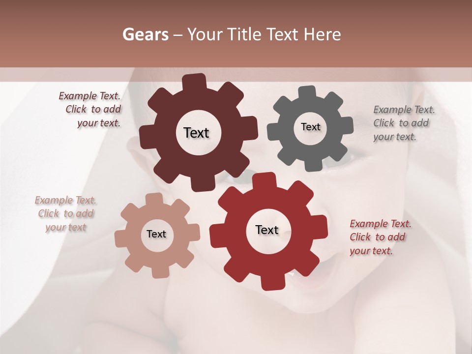 Baby Under The Covers PowerPoint Template