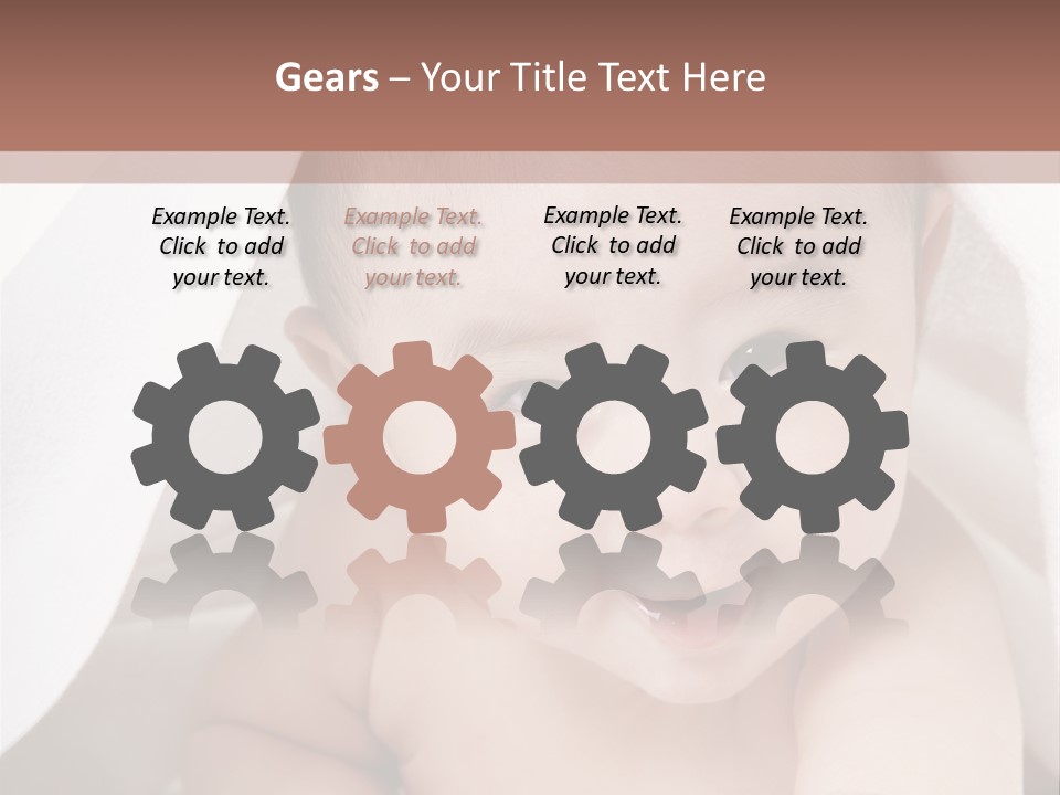 Baby Under The Covers PowerPoint Template