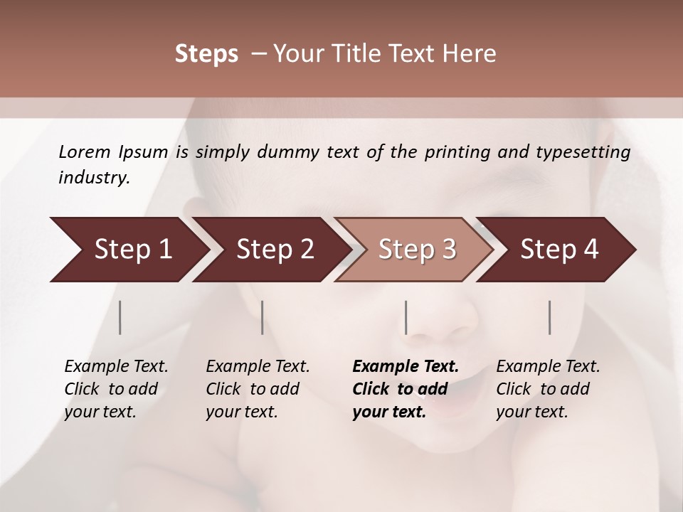 Baby Under The Covers PowerPoint Template